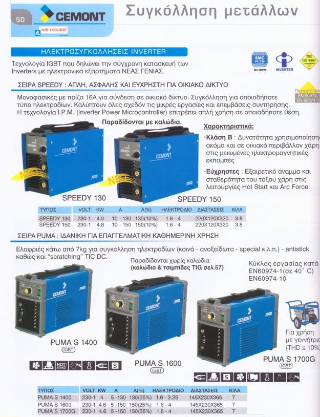 Ηλεκτροσυγκολλήσεις Inverter TIG και Ηλεκτροδίου ΜΜΑ